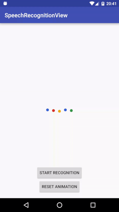 Speech Recognition View