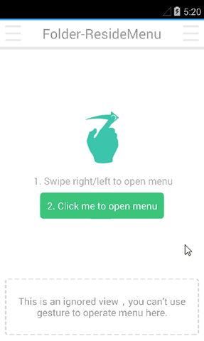 Folder Reside Menu