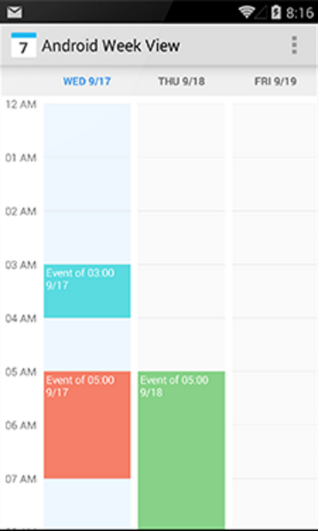 AndroidWeekView