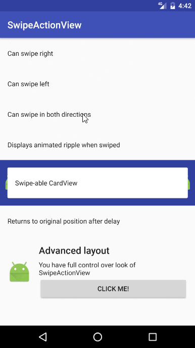 SwipeActionView