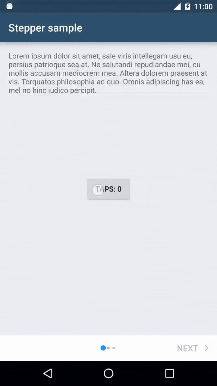 Android Material Stepper