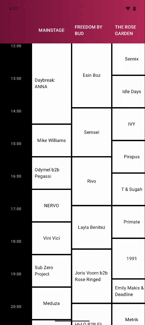 LazyTimetable